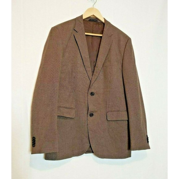 Hugo Boss Other - Boss Hugo Boss Mens Blazer Sport Coat Size 40 R Brown Herringbone